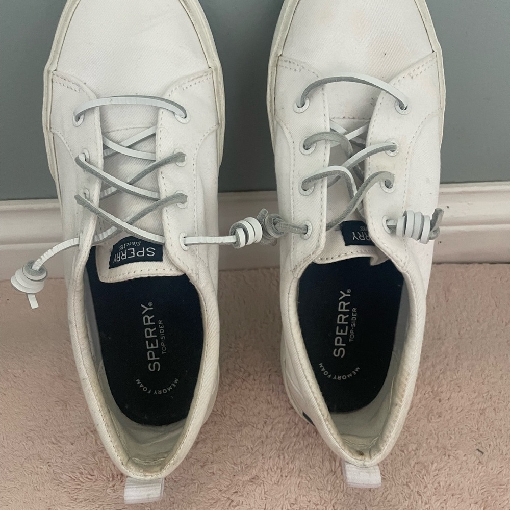 Sperry White Canvas Sneakers
